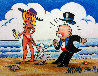 Monopoly Man Goldie Beach Day - Unique 2013 15x13 Works on Paper (not prints) by  MiMo - 0