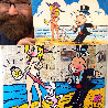 Monopoly Man Goldie Beach Day - Unique 2013 15x13 Works on Paper (not prints) by  MiMo - 4
