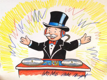 Mike Mozart Dj Monopoly Unique 2013 12x10 Works on Paper (not prints) - MiMo Mike Mozart Dj Monopoly Unique 2013 12x10 Works on Paper (not prints) - MiMo