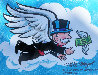 Flying Monopoly Money Unique 2013 Works on Paper (not prints) by  MiMo - 0