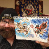 Mike Mozart Angel Vs. Devil Unique 2012 12x10 Original Painting by  MiMo - 4