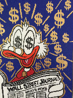Scrooge Reading Wall Street Journal Unique 2015 24x24 Works on Paper (not prints) by MiMo - 5 Scrooge Reading Wall Street Journal Unique 2015 24x24 Works on Paper (not prints) by MiMo - 5