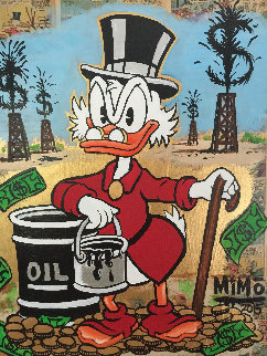 Scrooge Mcduck Oil Well Striking Cash Unique 2015 24x24 Works on Paper (not prints) - MiMo Scrooge Mcduck Oil Well Striking Cash Unique 2015 24x24 Works on Paper (not prints) - MiMo
