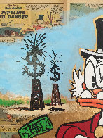 Scrooge Mcduck Oil Well Striking Cash Unique 2015 24x24 Works on Paper (not prints) by  MiMo - 2