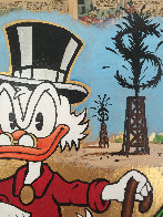 Scrooge Mcduck Oil Well Striking Cash Unique 2015 24x24 Original Painting by MiMo - 3 Scrooge Mcduck Oil Well Striking Cash Unique 2015 24x24 Original Painting by MiMo - 3