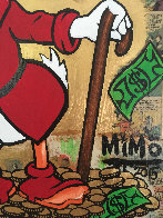 Scrooge Mcduck Oil Well Striking Cash Unique 2015 24x24 Original Painting by  MiMo - 4