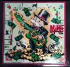 Mr Monopoly on Vintage Monopoly Board 2016 20x20 Original Painting by  MiMo - 0