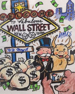 Wall Street New York 2015 12x15 Works on Paper (not prints) -  MiMo
