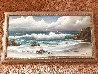 Untitled California Seascape 1960 24x44  Huge Original Painting by Rosemary Miner - 1