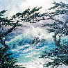 Cypress Window 25x25 Monterey, Pebble Beach, California - Golf Original Painting by Rosemary Miner - 0