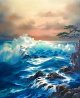 Untitled Seascape 30x26 Original Painting by Rosemary Miner - 0
