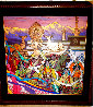 Himalayan Wedding March 2007 47x47 - Huge Original Painting by Zu Ming Ho - 1