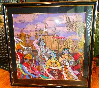 Golden Fortunes 35x35 Huge Original Painting by Zu Ming Ho - 1 Golden Fortunes 35x35 Huge Original Painting by Zu Ming Ho - 1