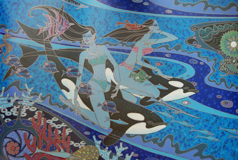 Island of the Orcas by Zu Ming Ho - For Sale on Art Brokerage