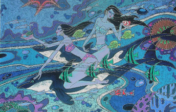 Dolphins and Friends 2009 Limited Edition Print - Zu Ming Ho Dolphins and Friends 2009 Limited Edition Print - Zu Ming Ho