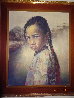 Ponytail Girl 1973 26x22 Original Painting by Wai Ming - 8
