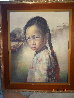Ponytail Girl 1973 26x22 Original Painting by Wai Ming - 4