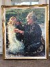 Happy Grandmother 1986 40x34 Huge Original Painting by Wai Ming - 1