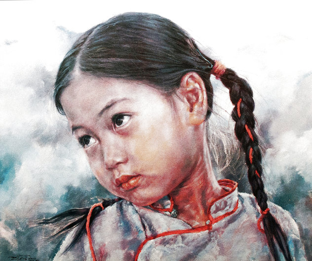 Little Fish Girl AP 1980 Limited Edition Print by Wai Ming