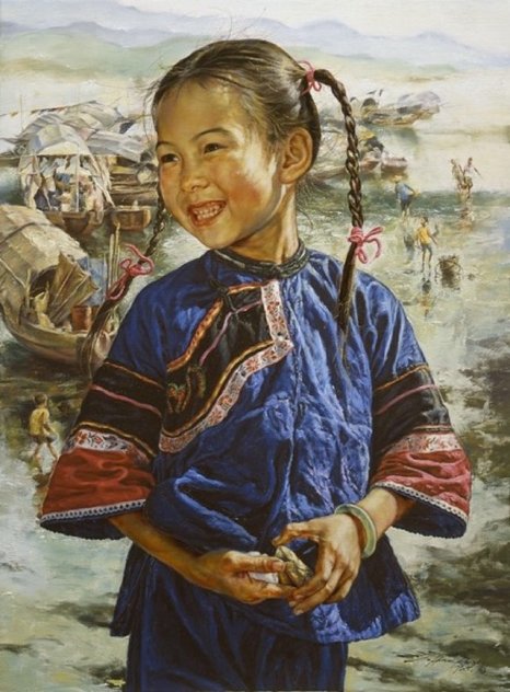Happy Fishgirl 1986 Limited Edition Print by Wai Ming