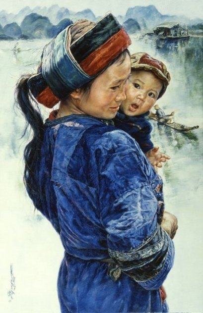 Mother And Child 1984, Wai Ming By the Seaside Limited Edition Print by Wai Ming