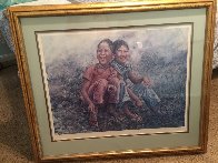 Girls in Grass 1977 Limited Edition Print by Wai Ming - 1 Girls in Grass 1977 Limited Edition Print by Wai Ming - 1