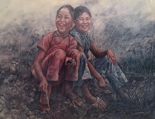 Girls in Grass 1977 Limited Edition Print by Wai Ming