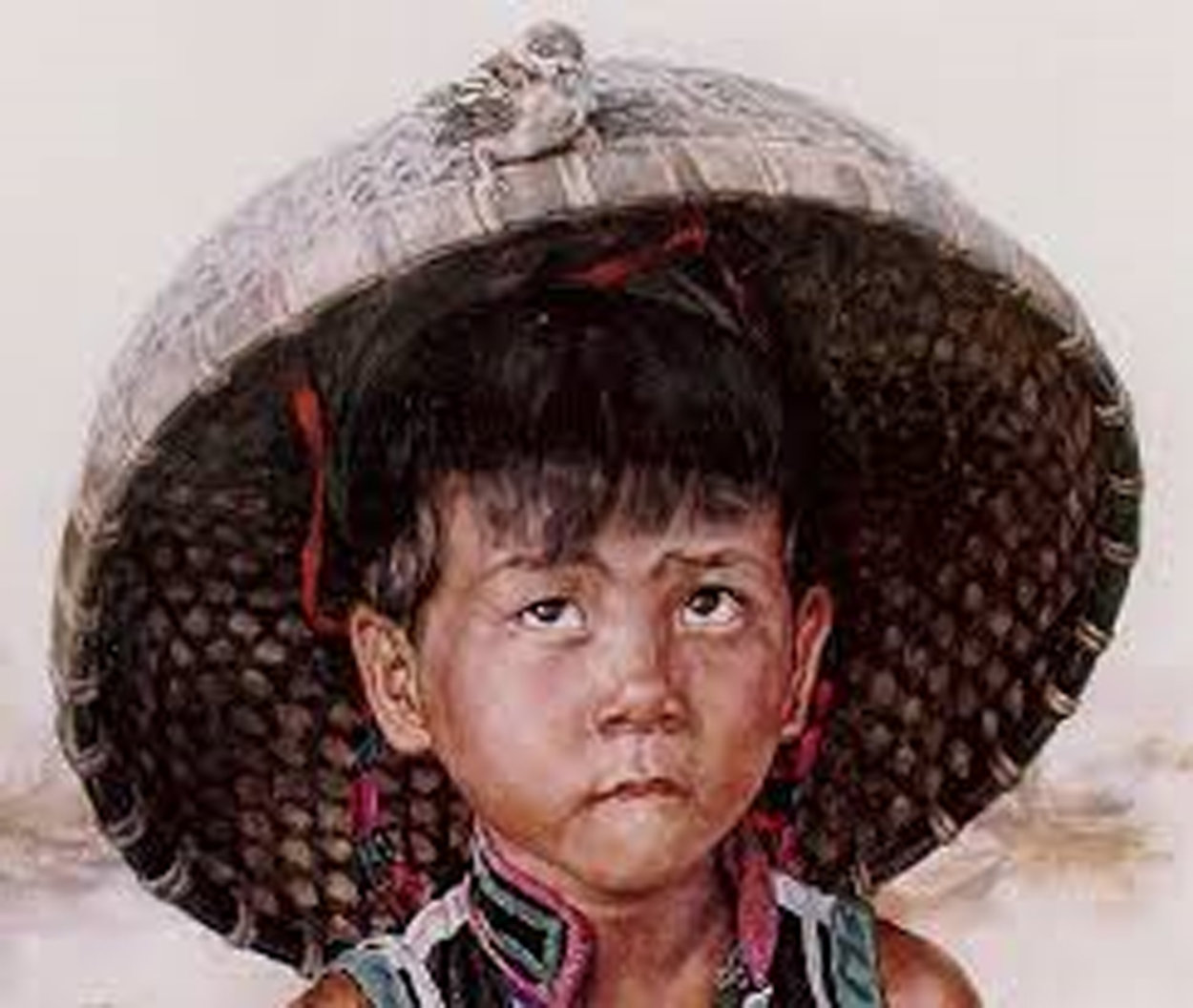 Boy With Bird 1979 23x38 Super Huge Limited Edition Print by Wai Ming Boy With Bird 1979 23x38 Super Huge Limited Edition Print by Wai Ming