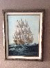 Untitled Ship Painting  28x22 Original Painting by Ed Miracle - 1