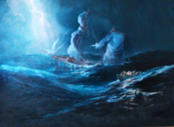 Shipwreck 37x47 Huge Original Painting - Ed Miracle Shipwreck 37x47 Huge Original Painting - Ed Miracle