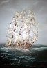 Untitled (Sailing Ship) 38x26 Huge Original Painting by Ed Miracle - 0