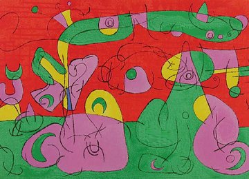Ubu Roi VI 1966 HS Limited Edition Print - Joan Miro Ubu Roi VI 1966 HS Limited Edition Print - Joan Miro