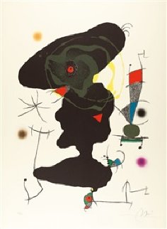 Oda a Joan Miro Plate V (M. 907) 1973 Limited Edition Print - Joan Miro Oda a Joan Miro Plate V (M. 907) 1973 Limited Edition Print - Joan Miro