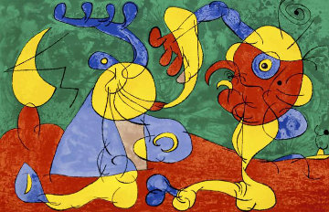 Ubu Roi: Les Nobles A La Trappe 1966 Limited Edition Print - Joan Miro Ubu Roi: Les Nobles A La Trappe 1966 Limited Edition Print - Joan Miro