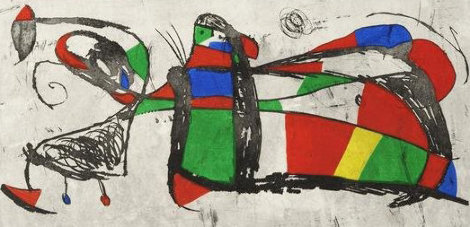 Tres Joans 1978 HS Limited Edition Print - Joan Miro