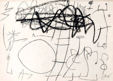 Paysage Anime 1970 8x11 Drawing - Joan Miro Paysage Anime 1970 8x11 Drawing - Joan Miro