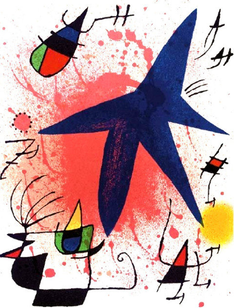 l'etoile Bleu - Blue Star AP HS Limited Edition Print by Joan Miro