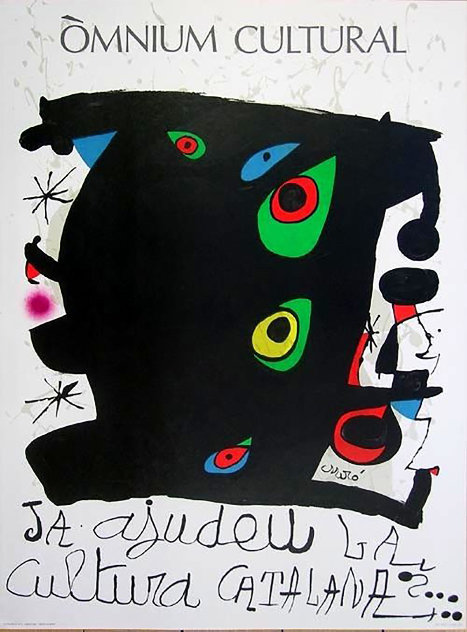 Omnium Cultural Poster, Barcelona Poster 1974 Limited Edition Print by Joan Miro