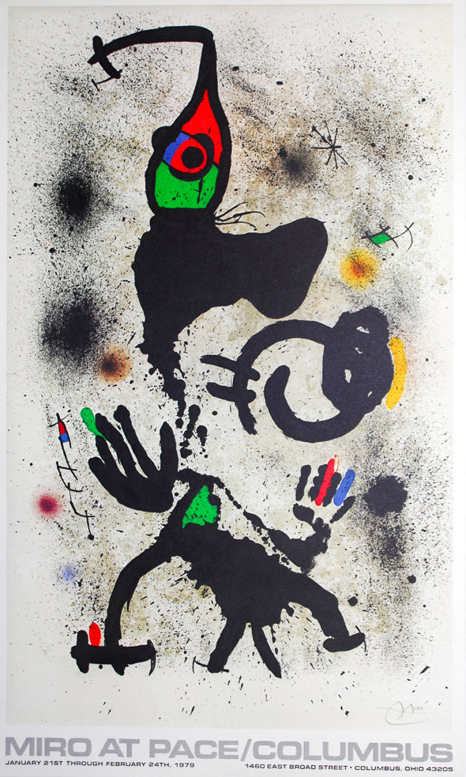 Miro at Pace Gallery Poster 1979 Limited Edition Print by Joan Miro