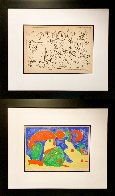 Ubu Roi Diptych M.490, M.491 1966 (Set of 2) HS Limited Edition Print by Joan Miro - 2