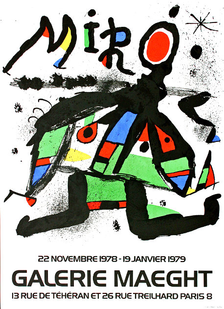 Galerie Maeght Exhibition Poster 1979  Limited Edition Print by Joan Miro