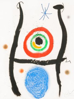 Le Bleue De La Cible 1974 HS Limited Edition Print - Joan Miro Le Bleue De La Cible 1974 HS Limited Edition Print - Joan Miro