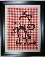 l'illetre Aux Carreaux Rouges 1969 32x24 HS Limited Edition Print by Joan Miro - 1