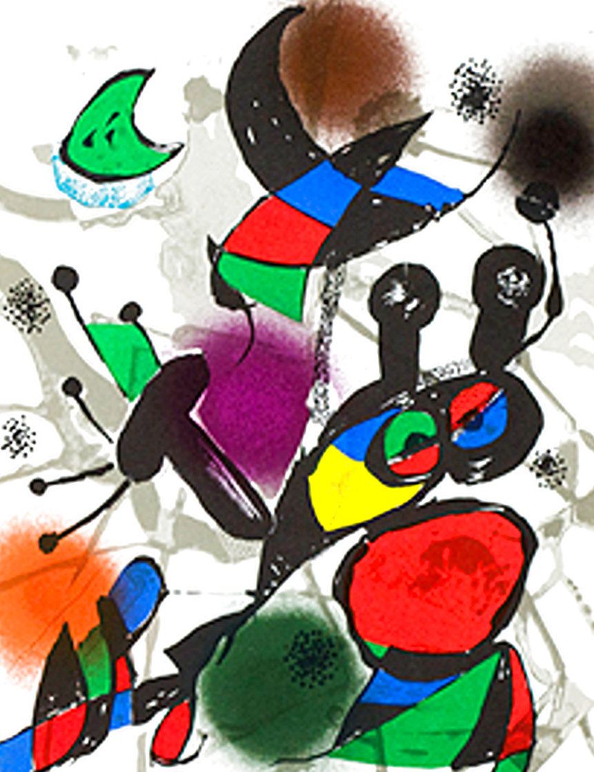 Untitled Lithograph 1977 HS Limited Edition Print by Joan Miro Untitled Lithograph 1977 HS Limited Edition Print by Joan Miro