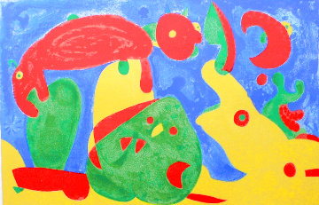 At Night, the Bear (La Nuit, L’ours ) 2nd State - Ubu Plate XI 1996 HS Limited Edition Print - Joan Miro