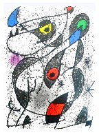 à l'encre 1972 Set of 2 Lithographs Limited Edition Print by Joan Miro - 1