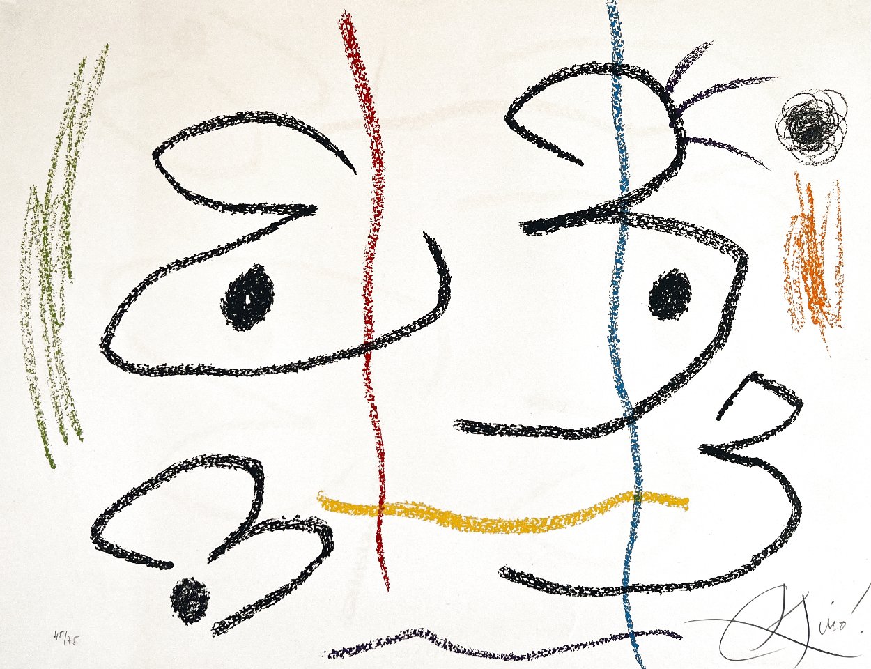 Plate of the Album 21 Portfolio 1979 HS Limited Edition Print by Joan Miro