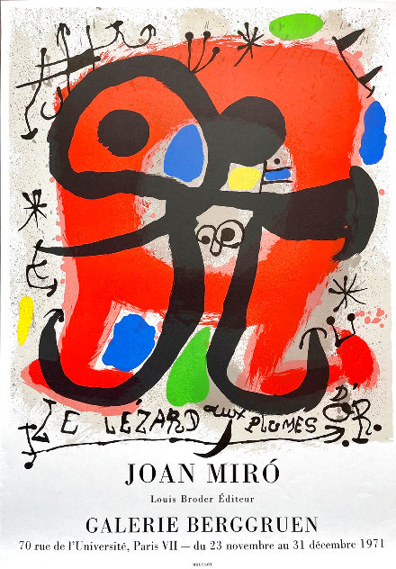 Galerie Berggruen, Paris 1971 - France Limited Edition Print by Joan Miro