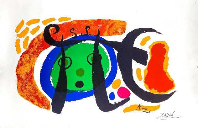 Untitled Abstract 1951 HS Limited Edition Print by Joan Miro