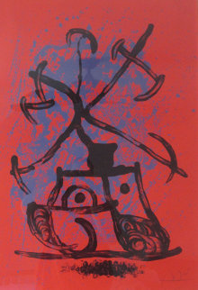 L'Entraineuse - Rouge 1969 HS Limited Edition Print - Joan Miro L'Entraineuse - Rouge 1969 HS Limited Edition Print - Joan Miro
